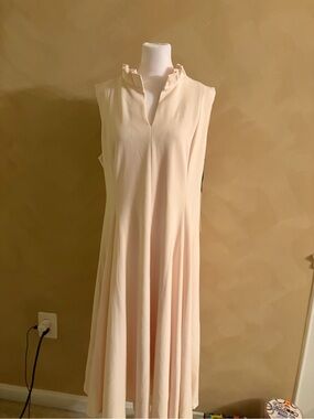 Calvin Klein Pale Pink Sleeveless Midi Dress